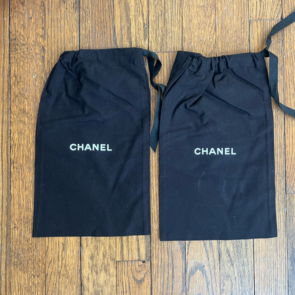 CHANEL Black Dust Bags Set